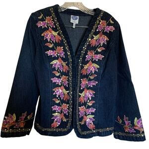 DG2 jacket by Diane Gilman size medium embroidered and beaded.